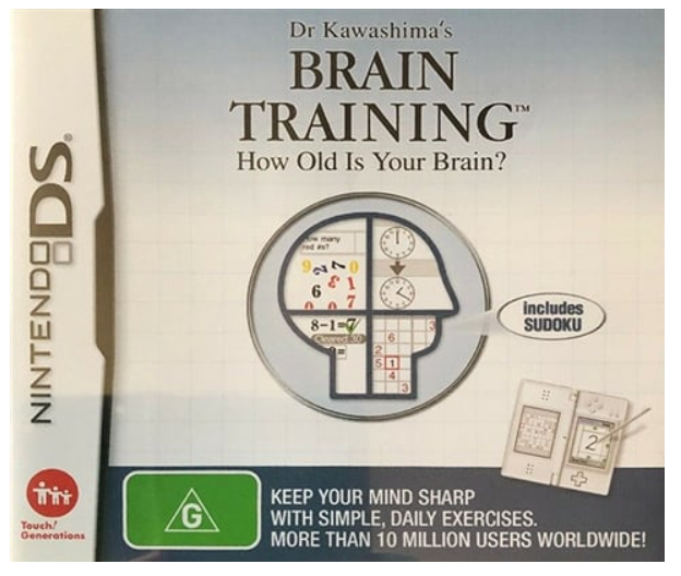Brain Training Nintendo DS Cartridge Only Good Condition (CP)