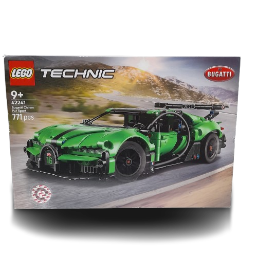Lego Technic Green Bugatti Chiron Pur Sport Hypercar 42241 (Sealed (LN)