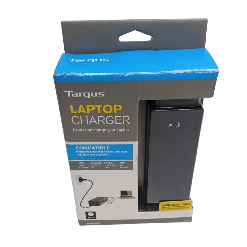 Targus APA30AU 90W Laptop Charger (Older Version), Black, Like New In Box, With 8 RED Laptop Tips (NA 1383394)