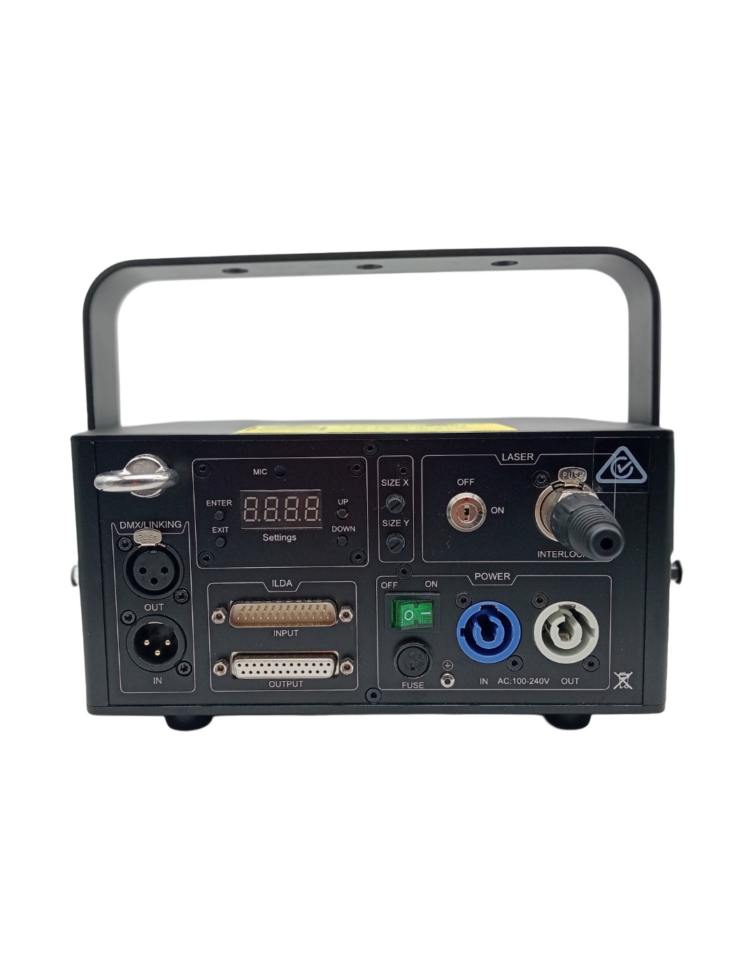 LaserWorld CS-1000RGB Mk3 Laser Beam – In box + Keys + Manual + Cables