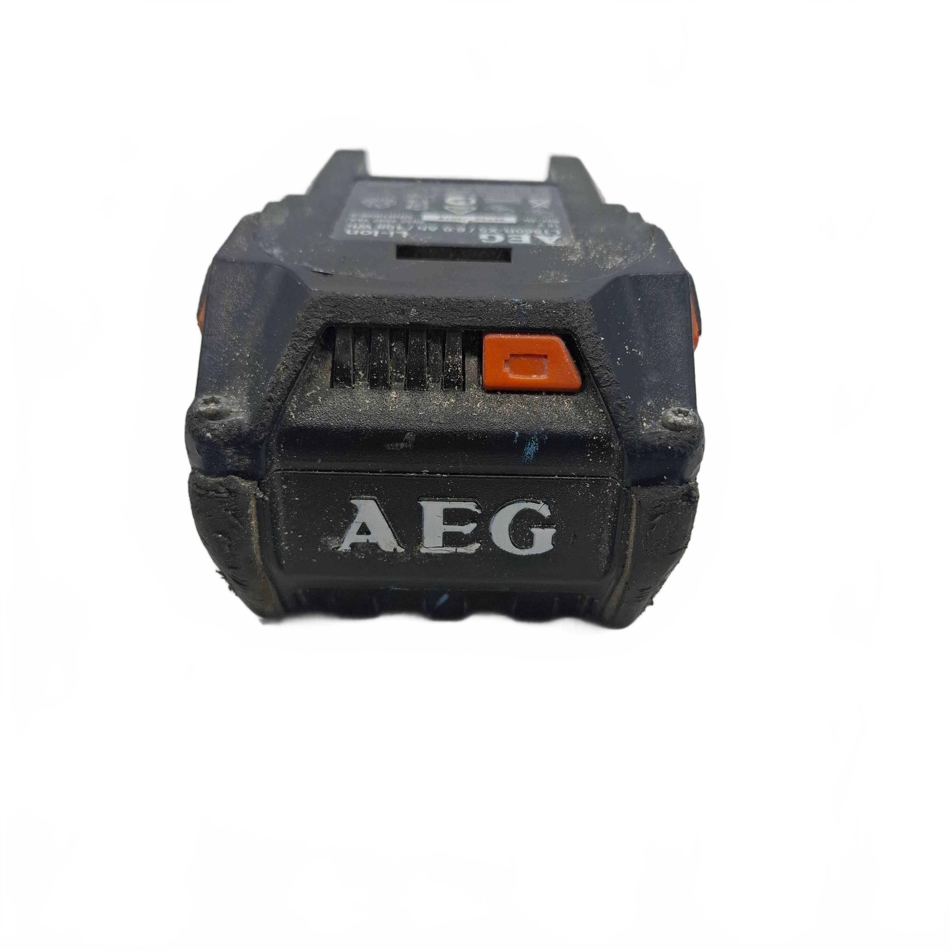 AEG 18V 6.0Ah L1860R Tool Battery Black *Tool Lock Button Broken – Still Functional* (WR 1425650)