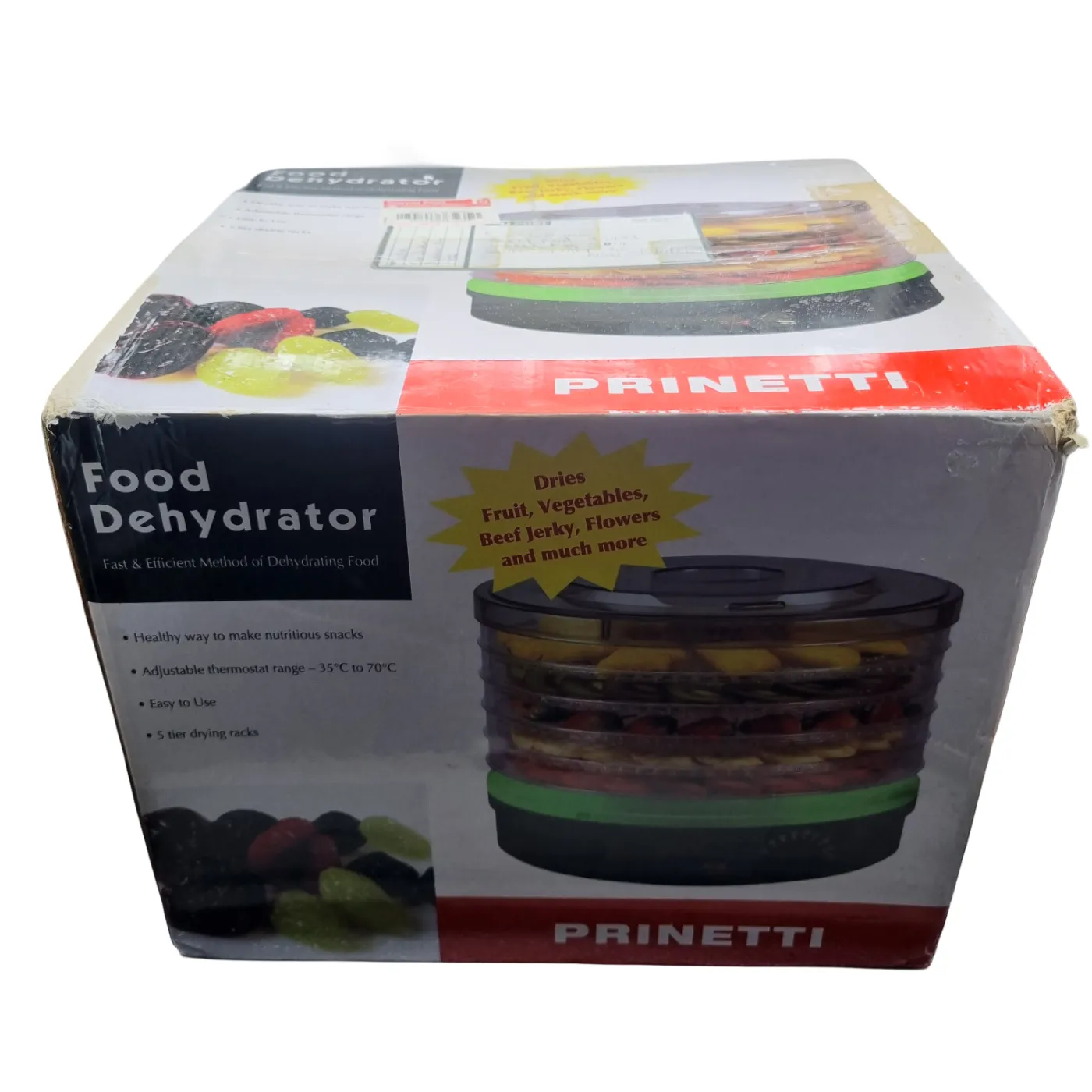 Prinetto Food Dehydrator BY1102 Black (WR 1398736)