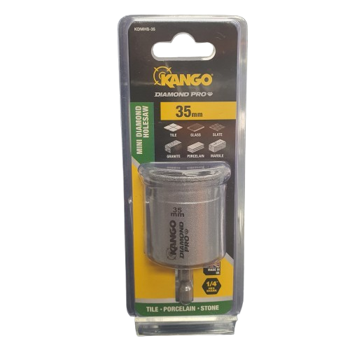 Kango Diamond Pro Mini Diamond Holesaw 35mm 1/4in Hex Shank, Like New In Packaging (MR 1381561)