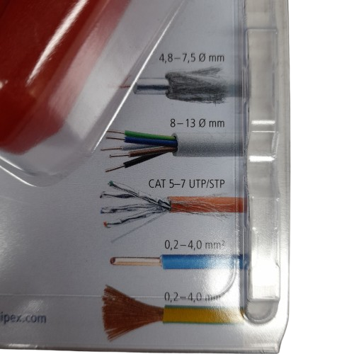 Knipex ErgoStrip Universal Wire Stripper 16 95 01 SB Red (LN)