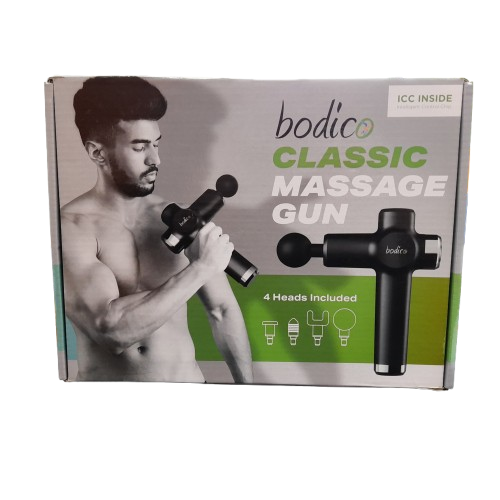 Bodic BCC001 Classic Massage Gun with 4 Attachments in Box (LN)