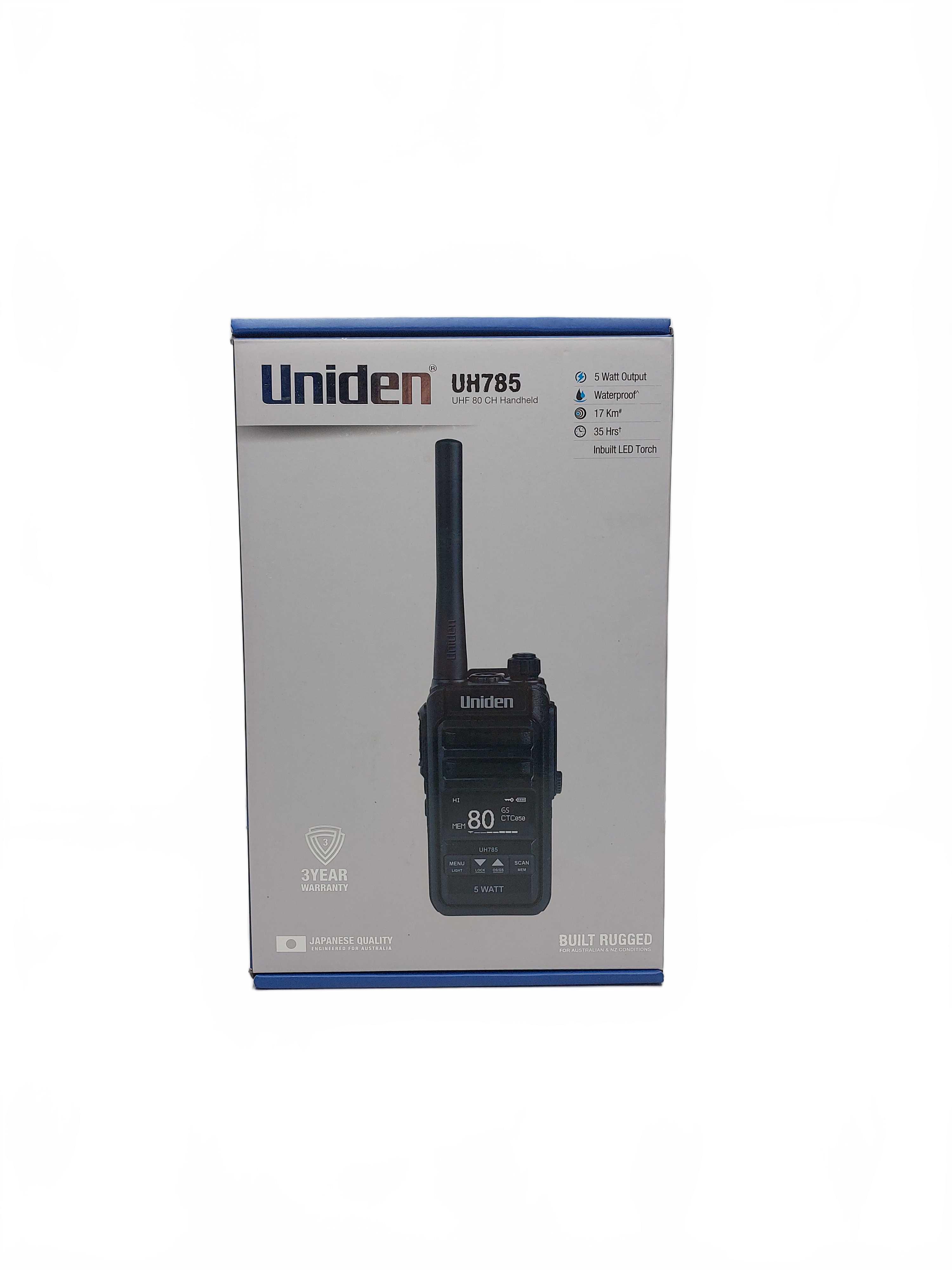 Uniden UH785 Black UHF Handheld Radio (1428630) (GB)