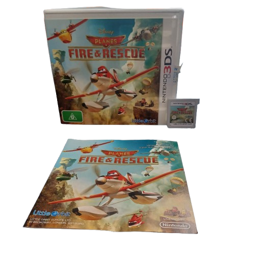 Nintendo 3DS Game Planes Fire And Rescue, Good USED Condition With Case + Manual (LE 1428355)