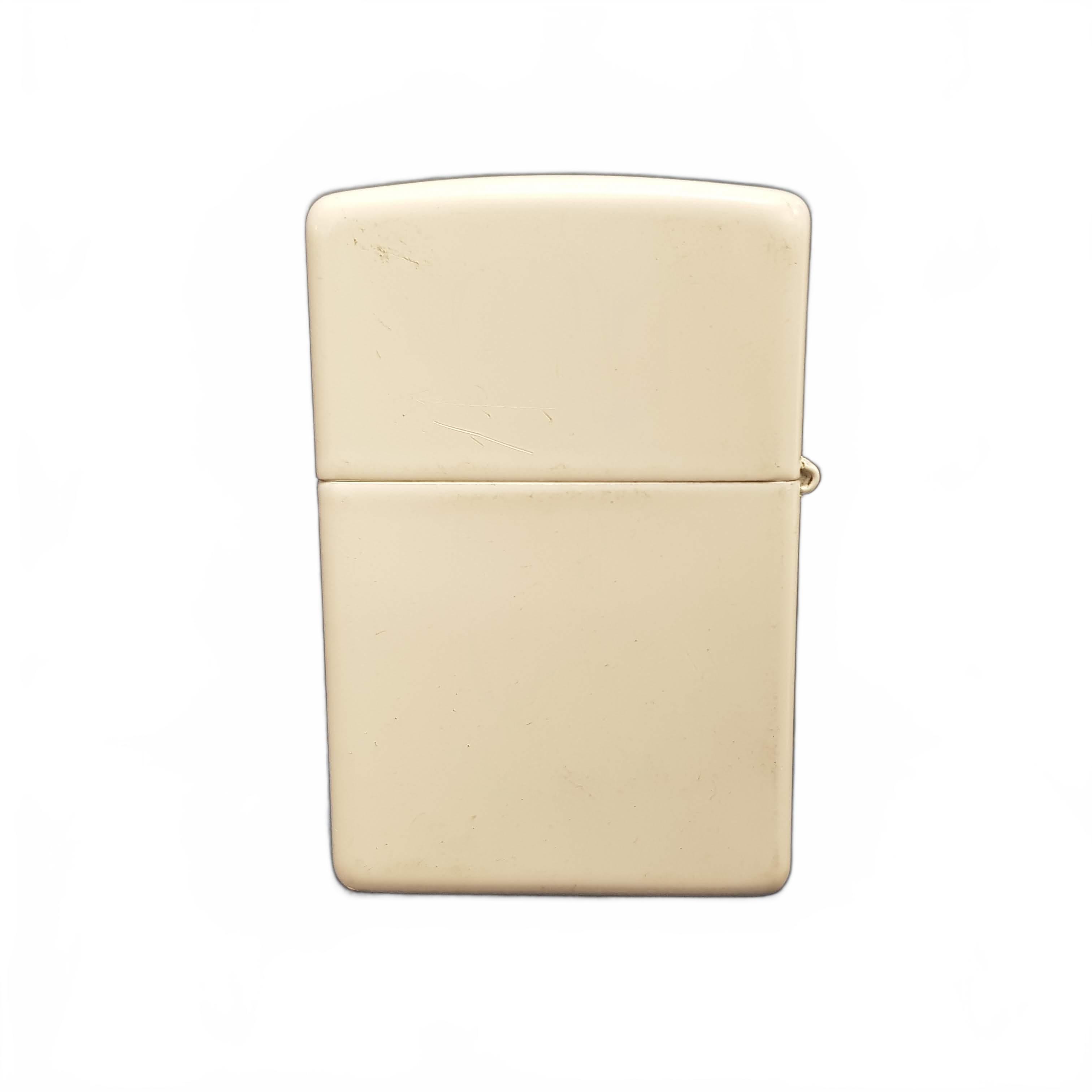 Zippo Lighter White With Face **SECOND HAND ** (MR1434825)