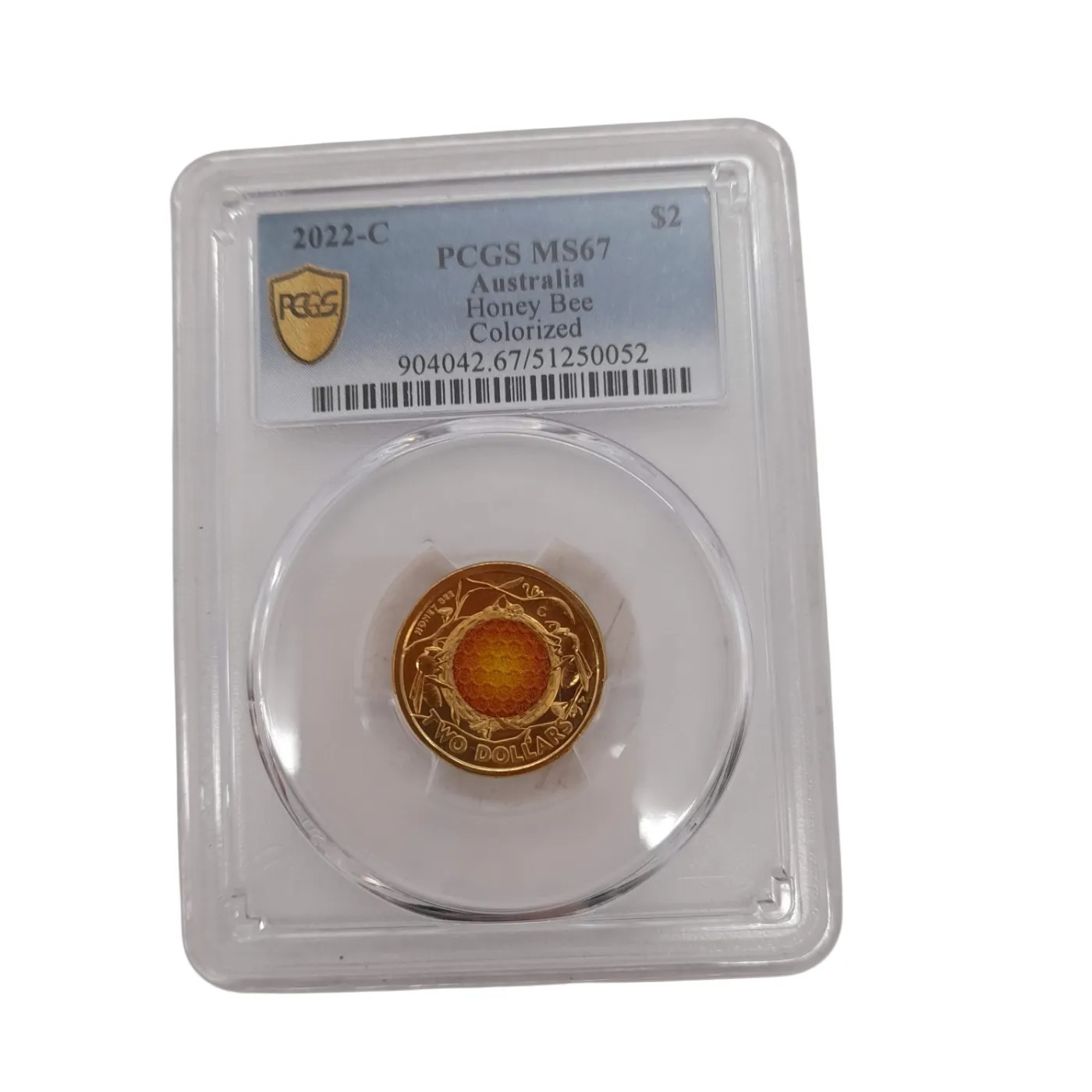 Australia 2022 $2 Honey Bee Coin PCGS MS67 (WL)