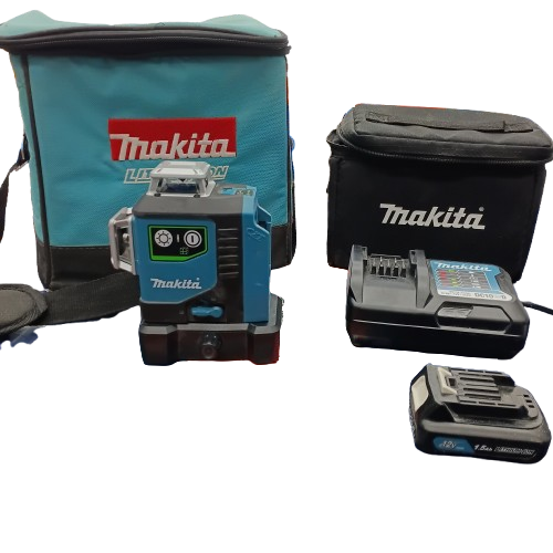 Makita SK700GD 12V max CXT Green 3 x 360° Line Laser + Battery + Charger + Case (WR)