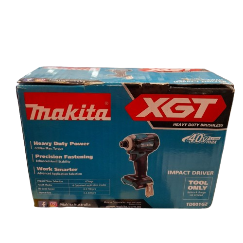 Makita TD001GZ 40V Max Li-ion XGT Cordless Brushless Impact Driver – Skin Only ( GE )