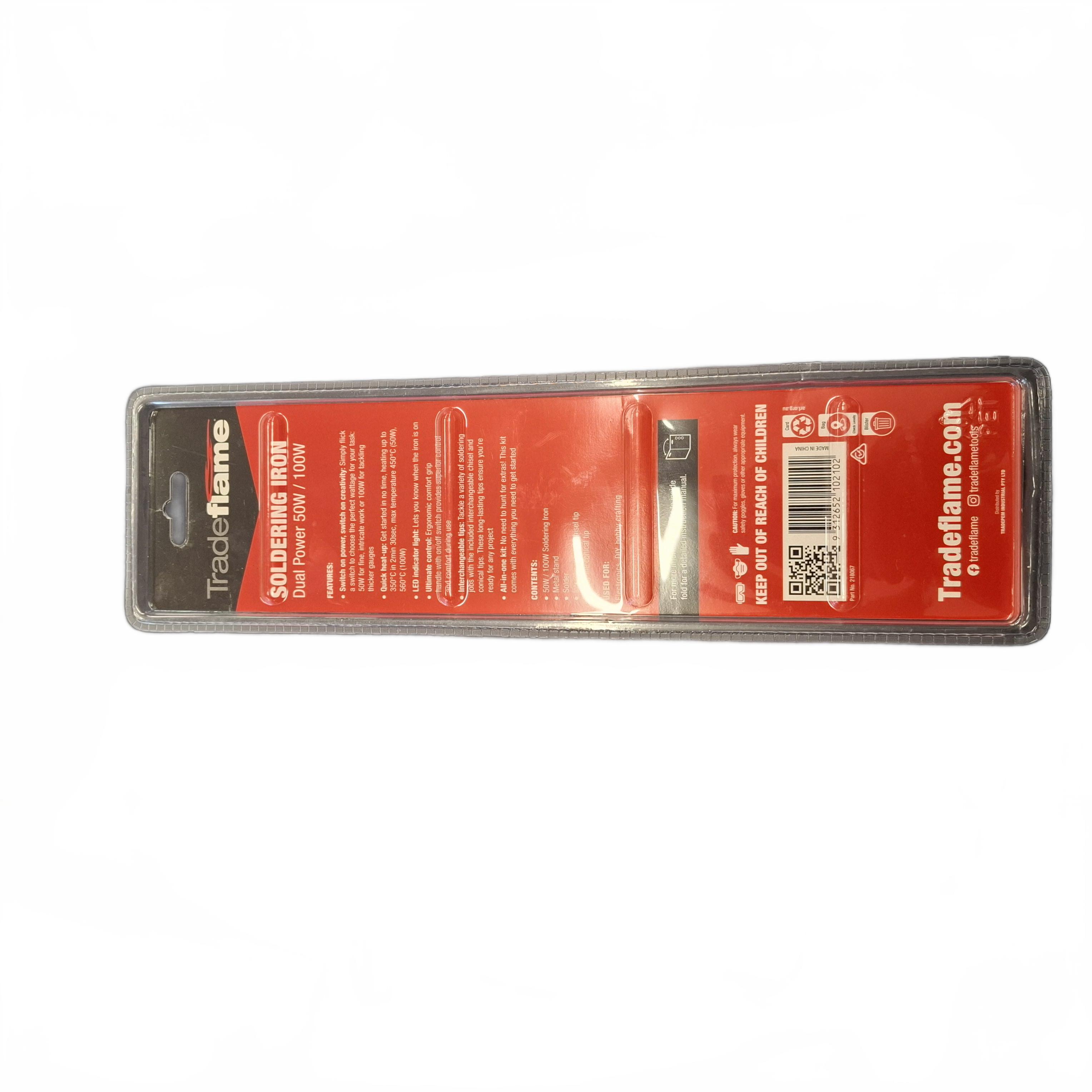 Trade Flame Dual Power Soldering Iron 50/100W (1427758) (JN)