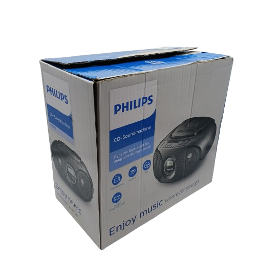 Philips AZ215B/79 Portable CD Soundmachine and FM Radio Black (1424010)
