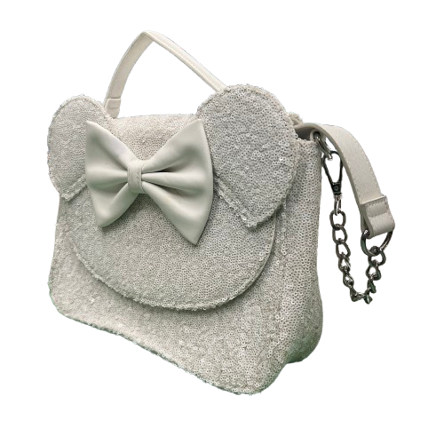 Loungefly Disney White Sparkly Bag (MK)