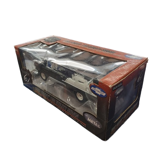 HIGHWAY 61 COLLECTABLE CAR 1957 CHEVY 150 UTILI BLACK IN BOX