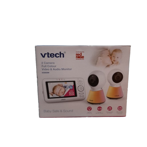 VTech BM4200N-2 Twin Camera Full Colour Video And Audio Baby Monitor White (LN)