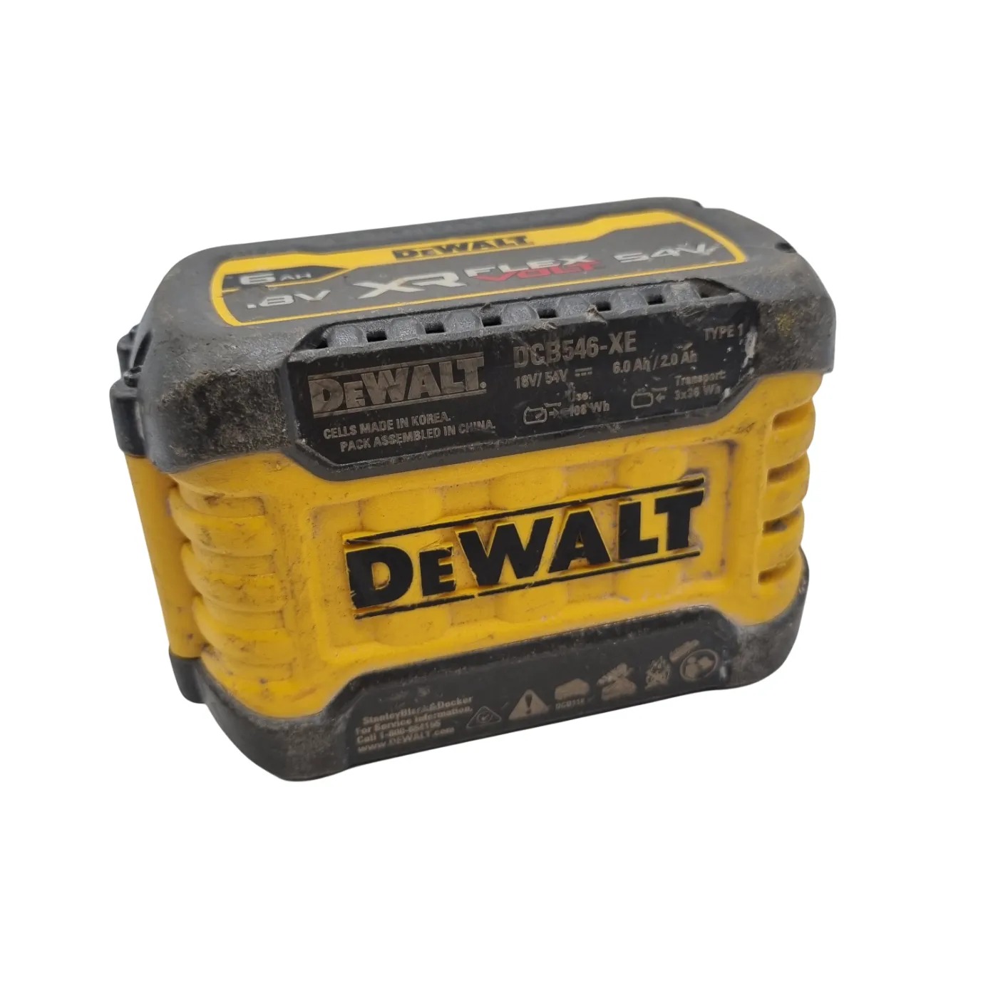 Dewalt Tool Battery DCB546-XE 6Ah Yellow (WR 1423204)