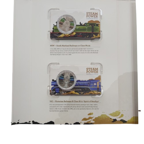 Steam Power Australian rail Heritage Coin Collection Complete Set