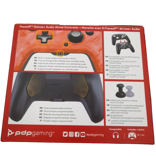 PDP Switch – Faceoff Controller – Camo Red (Like New) (LN)