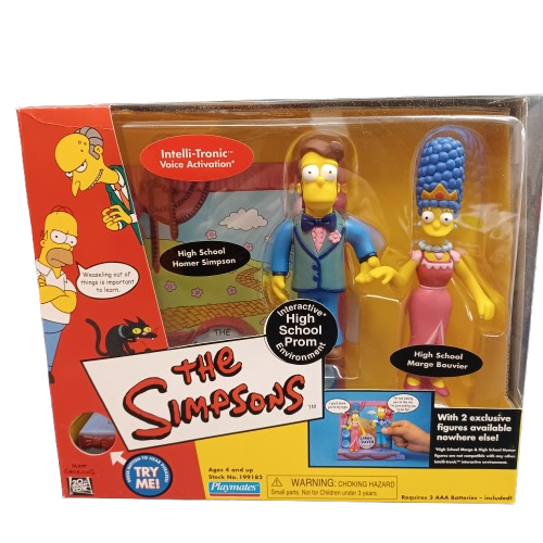 The Simpsons WOS High School Homer & Marge Action Figure Set (WR)