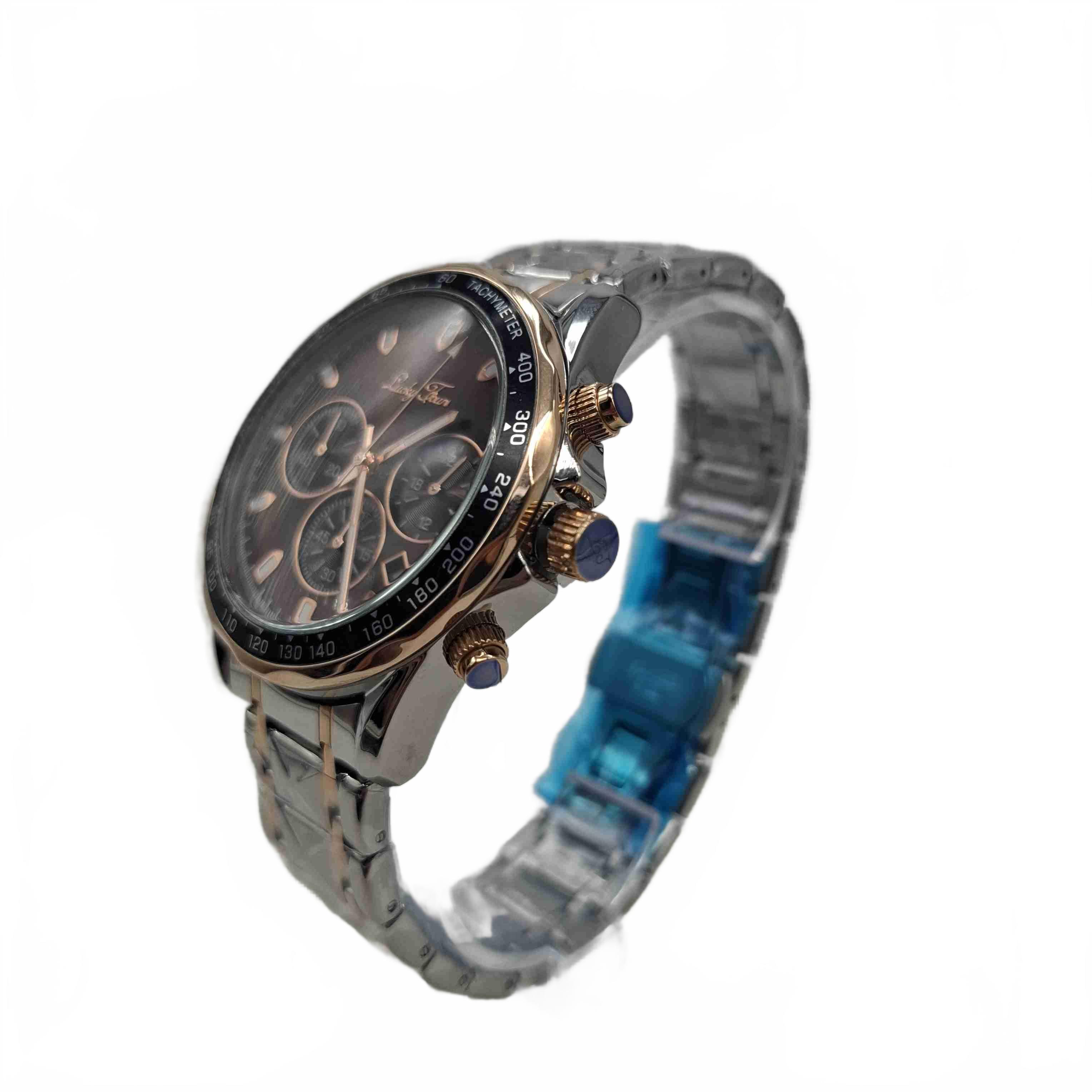 Lucky Fours Mens Silver Stainless Steel Watch (WR 1435230)