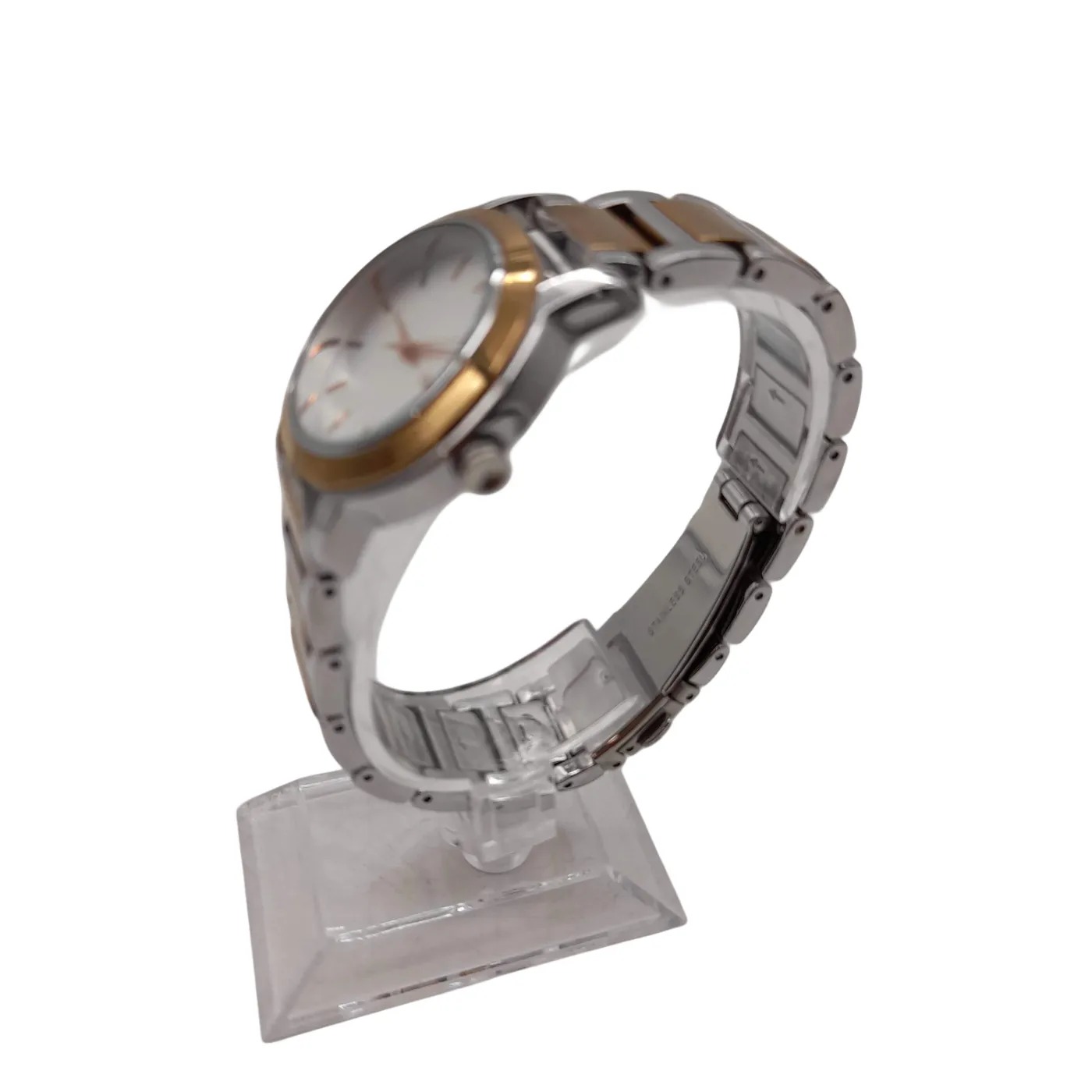 DKNY NY-2211 Silver And Gold Stainless Steel Analogue Watch With Box (WL1417376)