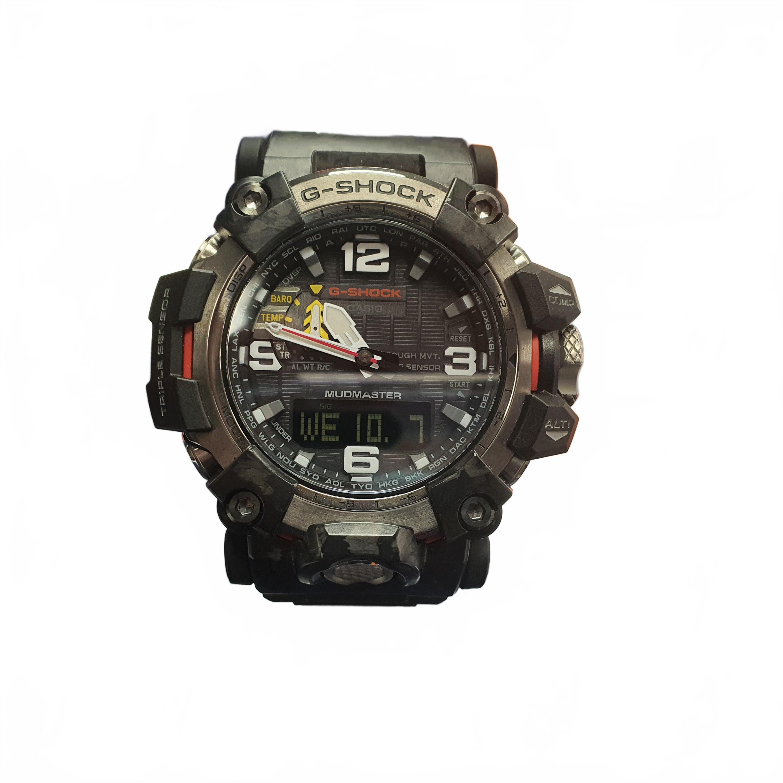 G-Shock Mudmaster GWG-2000 Black Green Analog Digital Watch (1431172) (MR)