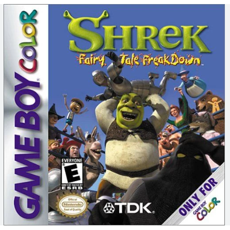 Shrek Fairytale Freakdown Gameboy Color Game (CP)