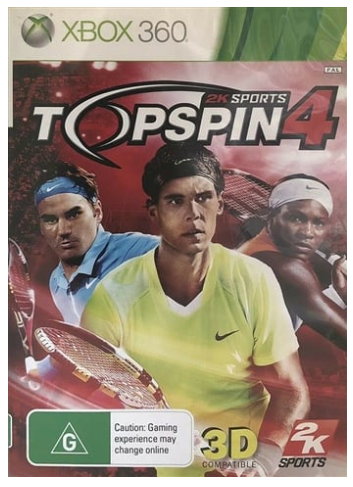 Top Spin 4 Xbox 360 Game Very Good Condition No Manual