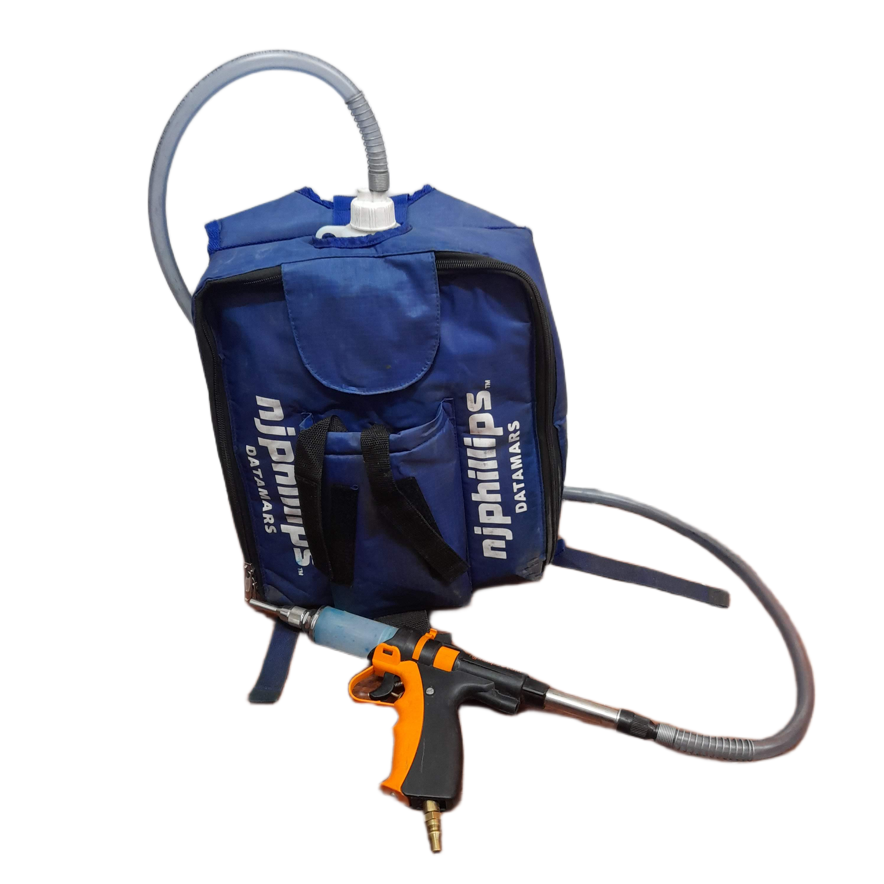 NJ Phillips 50ml Gas Powered PowerMaster Forestry Splatter Gun Kit (P50P-F) Includes: Backpack Holder, Sprayer, Tool Case, Gas Bottle, Gas Hose (WR 1346076)