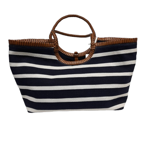 Tommy Hilfiger Elev Summer Nautical Stripe Tote Bag (LN)