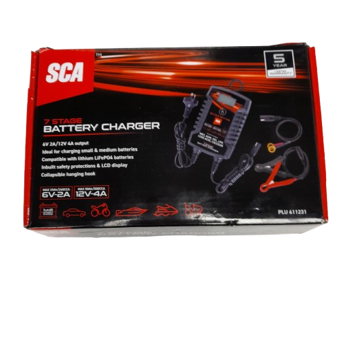SCA 7 Stage Battery Charger HFGP04DVL (LN)