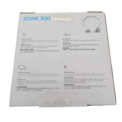 Logitech Zone 300 Wireless Headset (Factory Sealed) (WR 1411402)