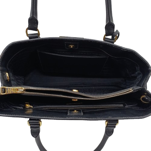 Prada Saffiano Galleria LA Medium Handbag With Cerificate Of Authenticity – Good Condition * Some Wear* No Side Strap Included  (CP)