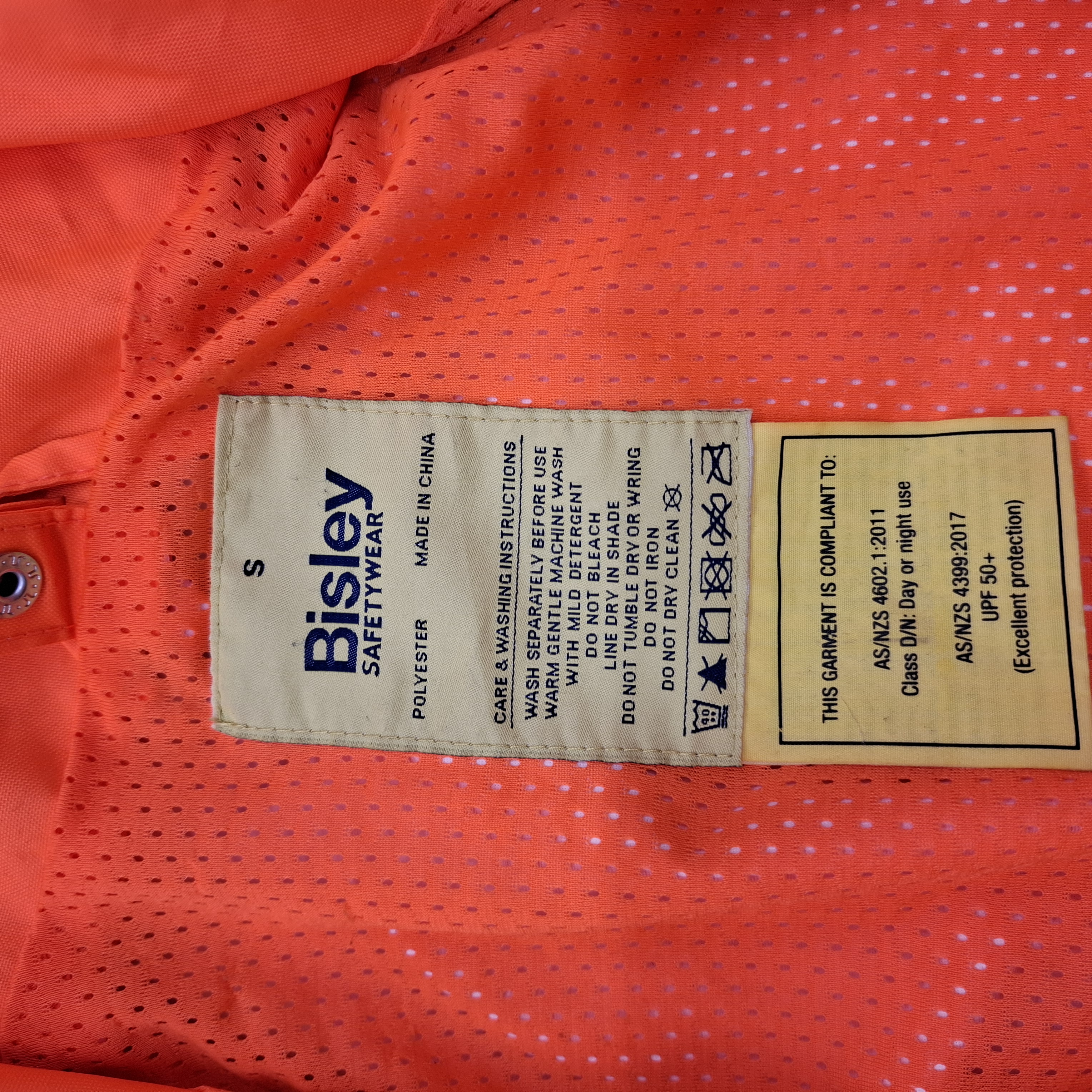 Bisley Hi-Vis Jacket Orange Small (JN)
