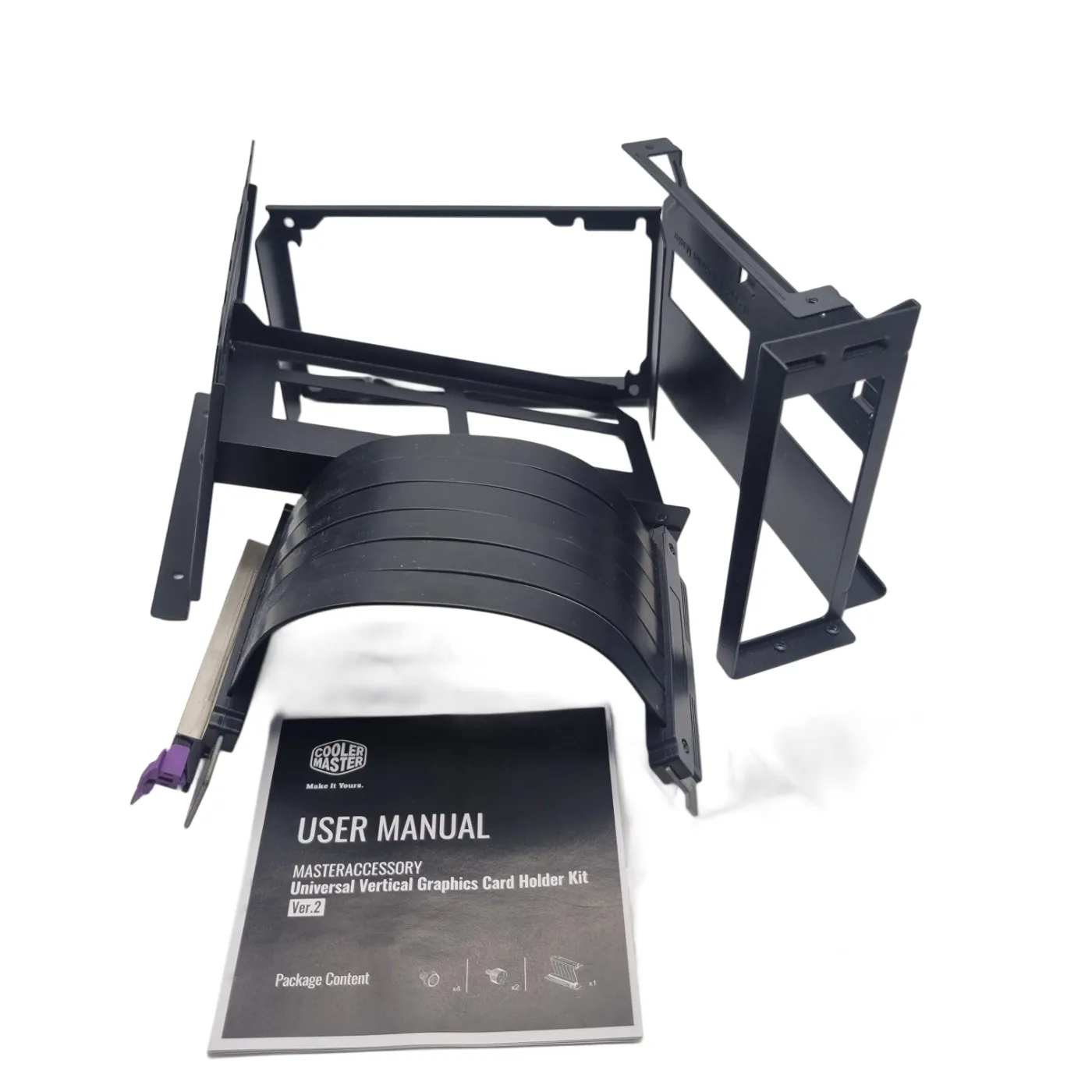 Cooler Master Black Universal Vertical Graphics Card Holder Kit V2 – In Box