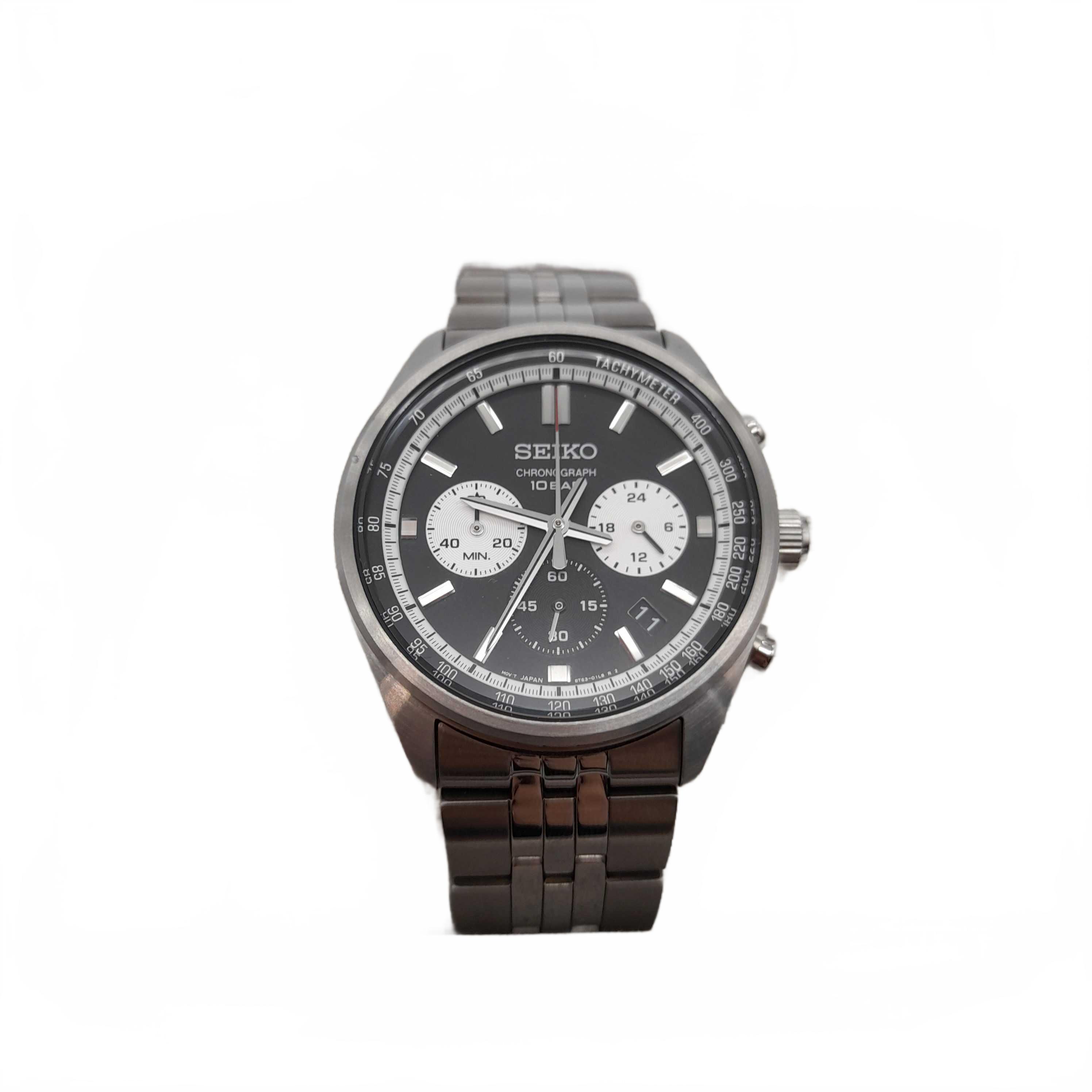 Seiko 8T63-00W0 Silver Stainless Steel Mens Watch + Box (WL 1425520)