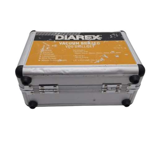 Diarex 10pc Vacuum Brazed VDU Drill Bit Set, Good Condition, Case + Label Dinged (LE 1368533)