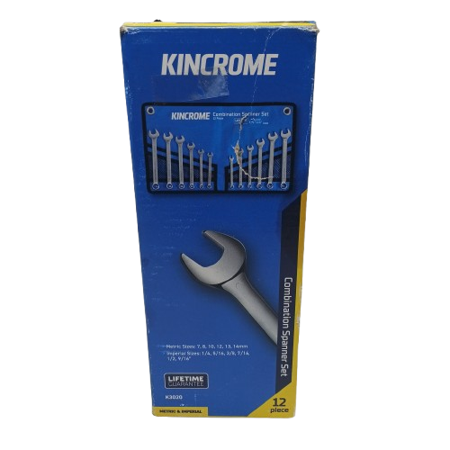 Kincrome Combination Spanner Set 12 Piece K3020 (WR 1421458)