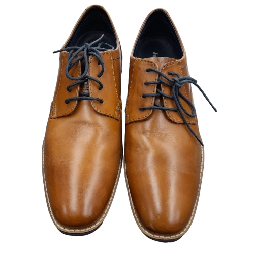 Julius Marlow Tapir Cognac Men’s Leather Shoes Size 8 with Box (LN)