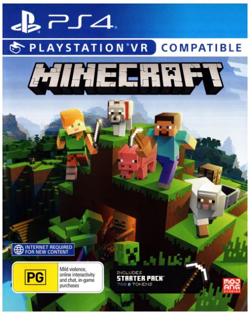 Sony Playstation 4 Minecraft, Very Good Condition With Case No Manual (LE 1252472)