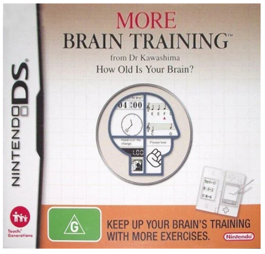 Nintendo DS Game More Brain Training Good Condition With Manual