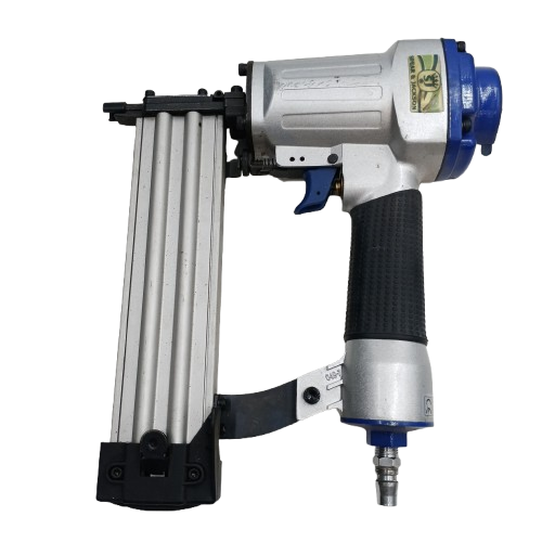 Spear + Jackson Air Nail Gun Model 1650, Silver + Blue, UNTESTED **CONSIGNMENT ITEM** (NA 1388050)
