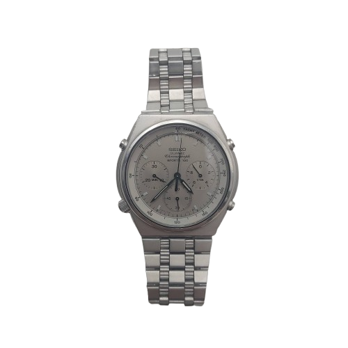Men’s Seiko Ghost Gray Watch – Sports 100 Quartz Chronograph