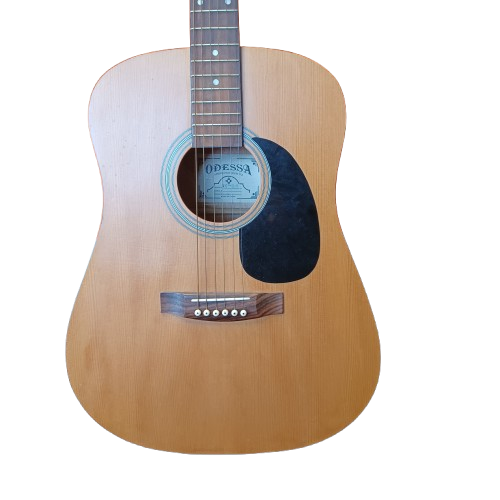 Odessa Acoustic Guitar WG 1-0 Natural Semi-Matte with Guitar Bag (lel)