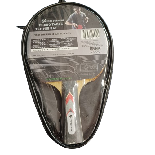 Terrasphere TS-600 Table Tennis Bat, Like New, With Protective Zip Bag (LE 1349959)