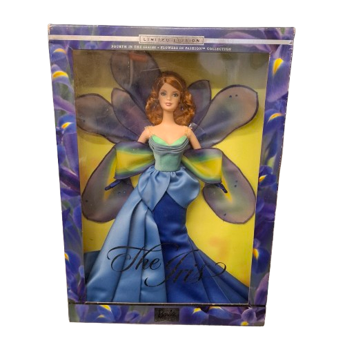 Mattel Barbie “The Iris” – Flowers in Fashion Collection – Boxed Collector Doll (JN)