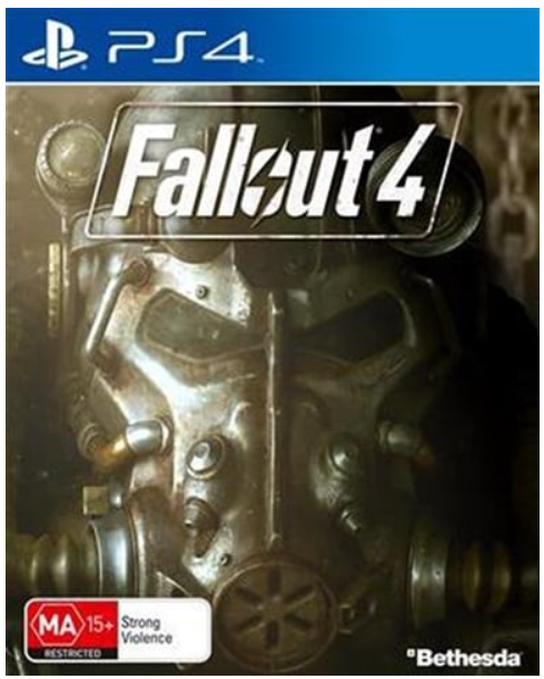 Sony Playstation 4 Fallout 4, Very Good Condition, With Case, Poster + Manual (CP 1235200)