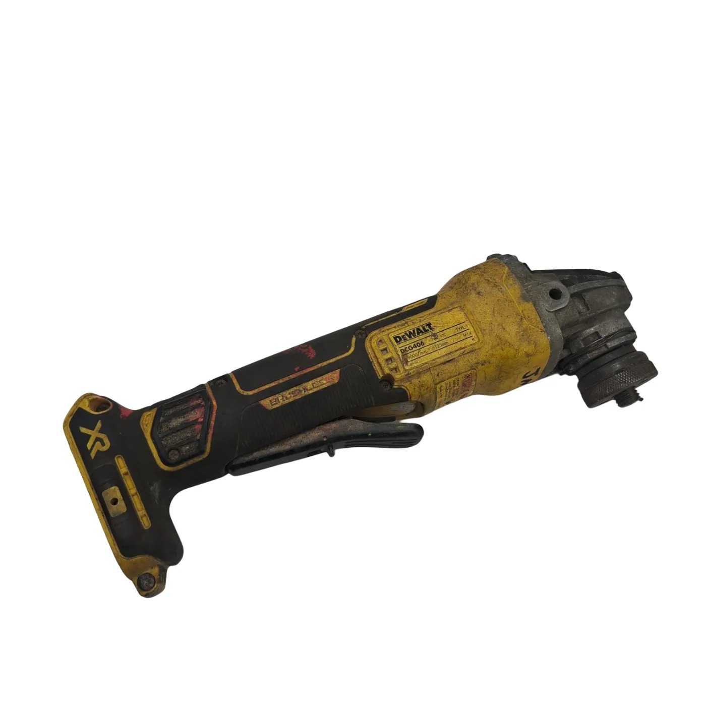 DEWALT 18V XR Brushless 125mm Paddle Switch Angle Grinder DCG406 (WR1412892)