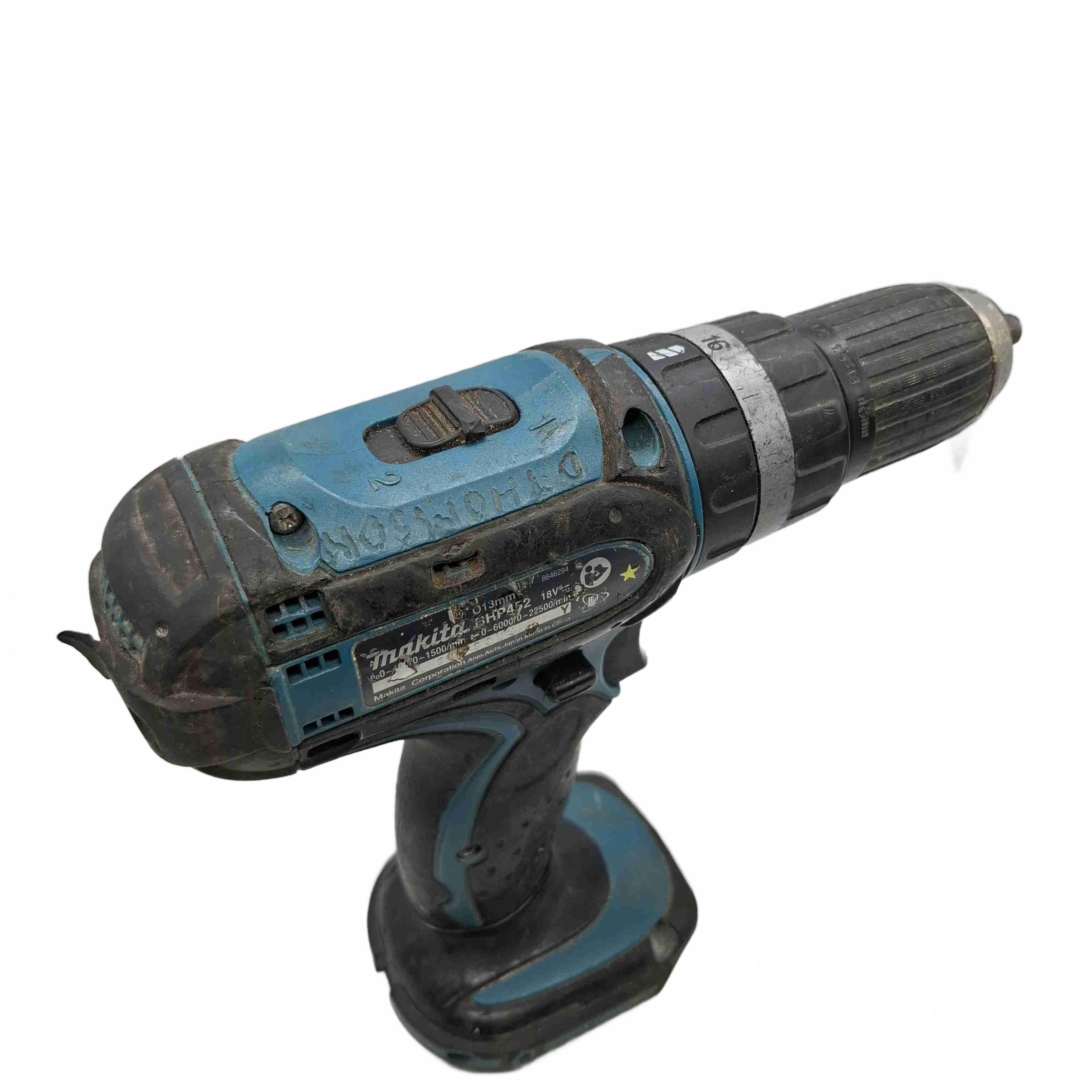 Makita 18V Cordless Hammer Driver Drill BHP452 Named Engraved (WR 1433618)
